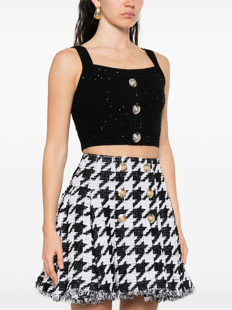 Balmain Balmain Black Sleeveless Tops