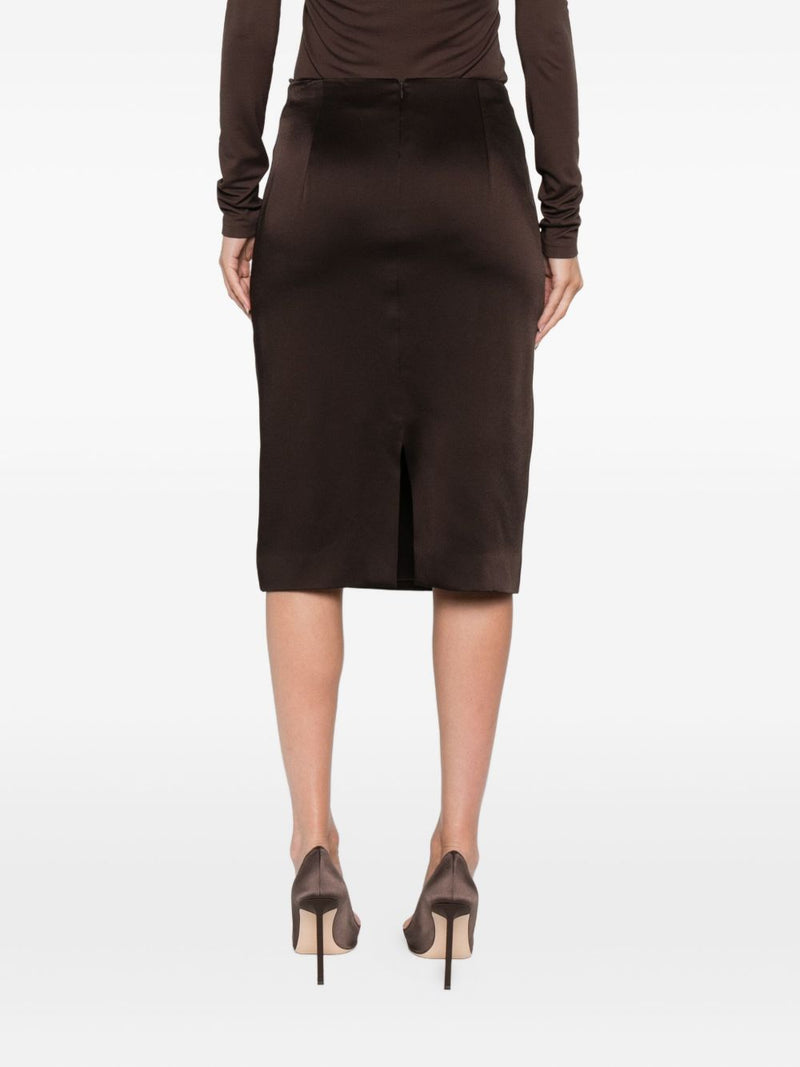 Tom Ford Satin midi skirt | Urbalenti™ NYC