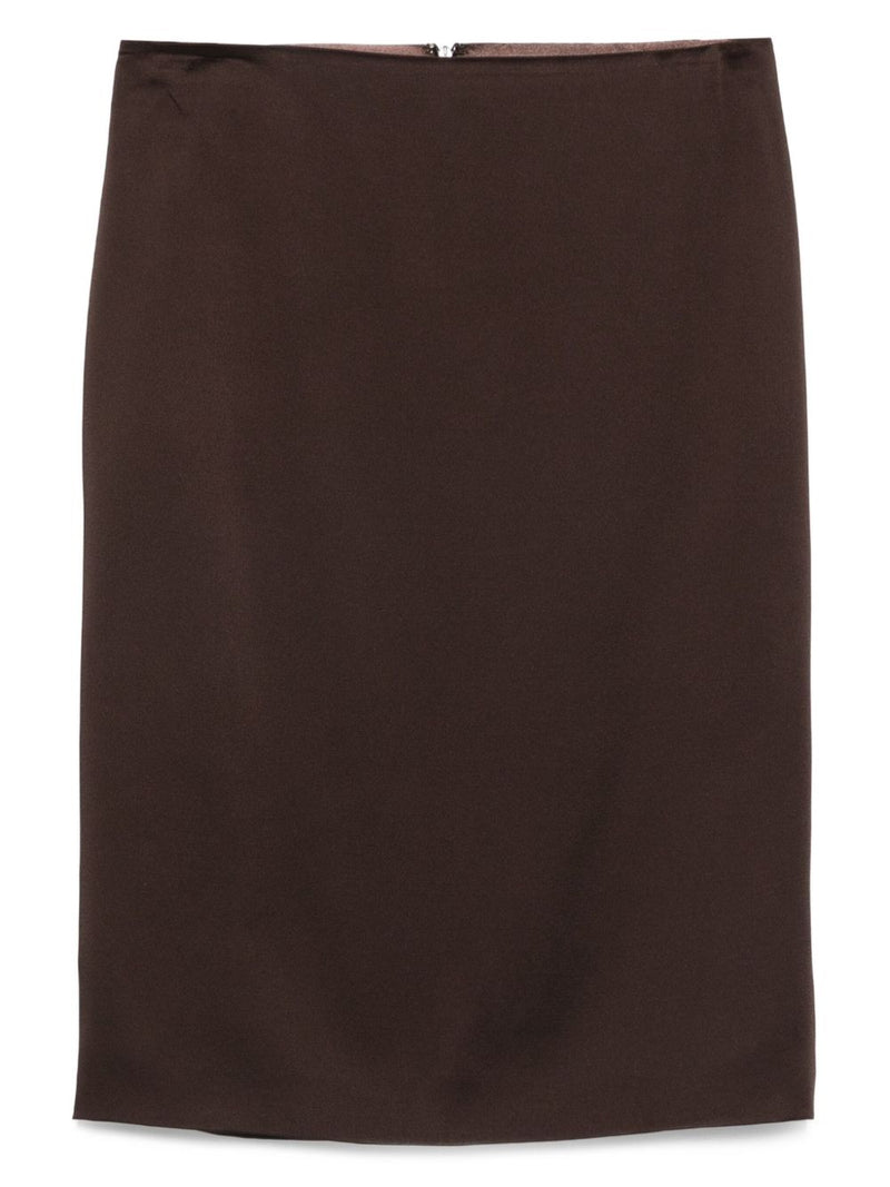 Tom Ford Satin midi skirt | Urbalenti™ NYC