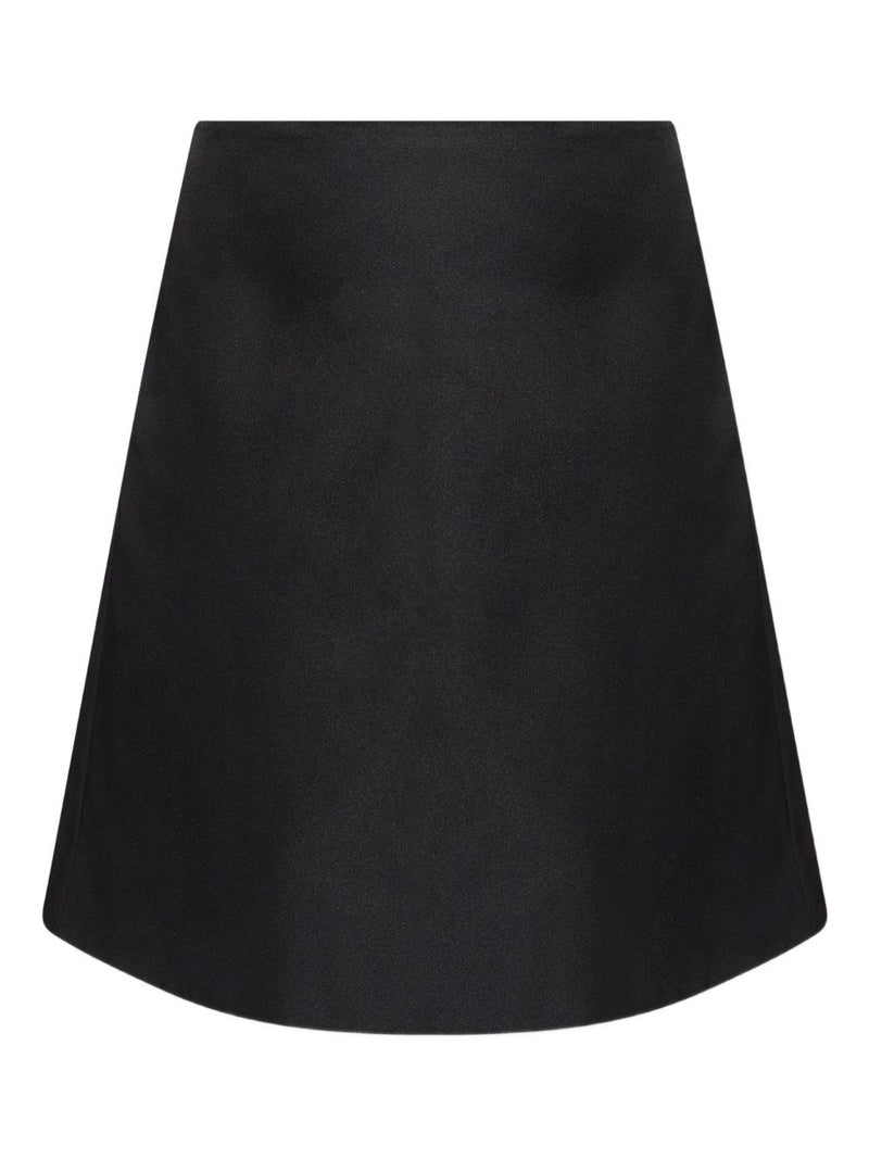 Alexander McQueen Satin A-line skirt | Urbalenti™ NYC