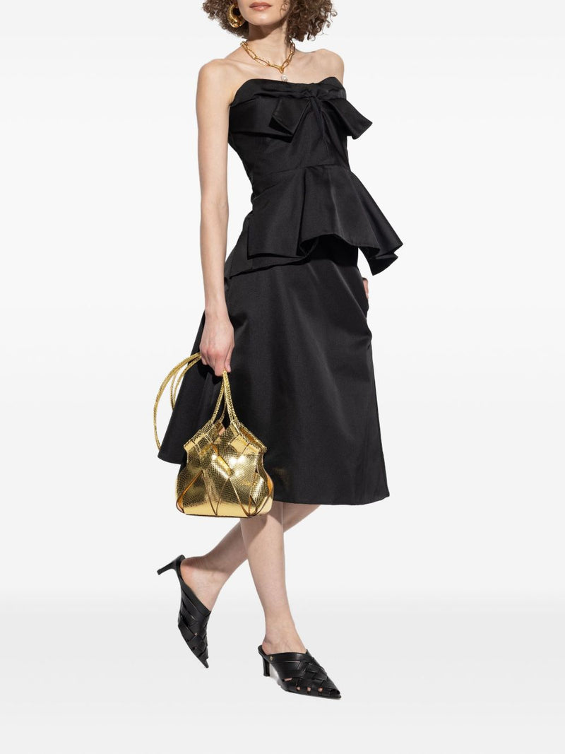 Alexander McQueen Satin A-line skirt | Urbalenti™ NYC
