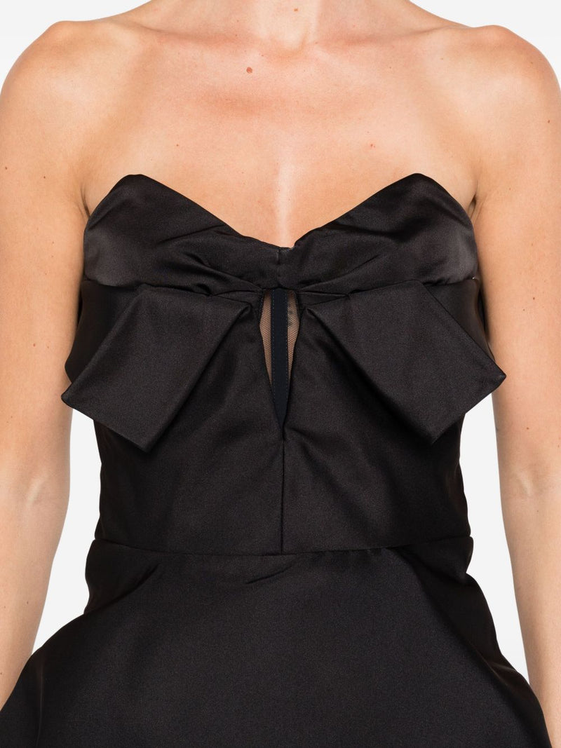 Alexander McQueen Bow-detailed peplum top | Urbalenti™... | Urbalenti™ NYC