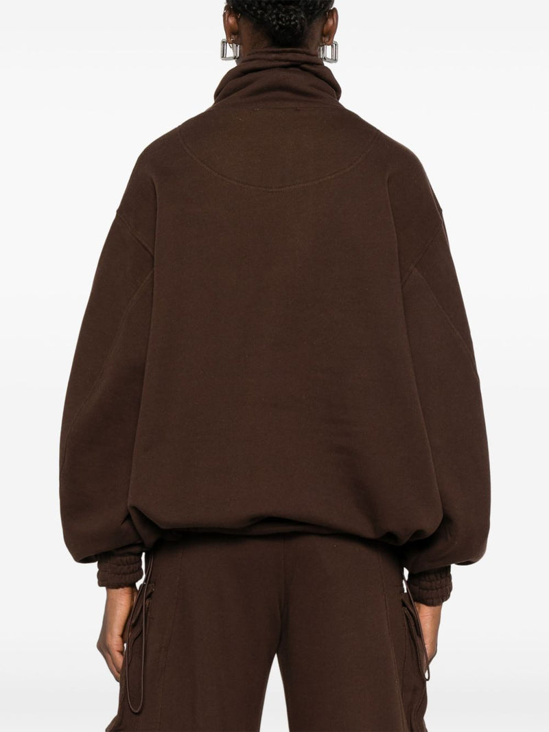 The Attico Logo cotton sweatshirt | Urbalenti™ NYC