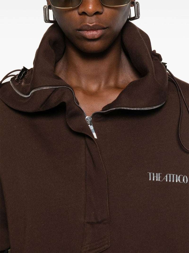 The Attico Logo cotton sweatshirt | Urbalenti™ NYC