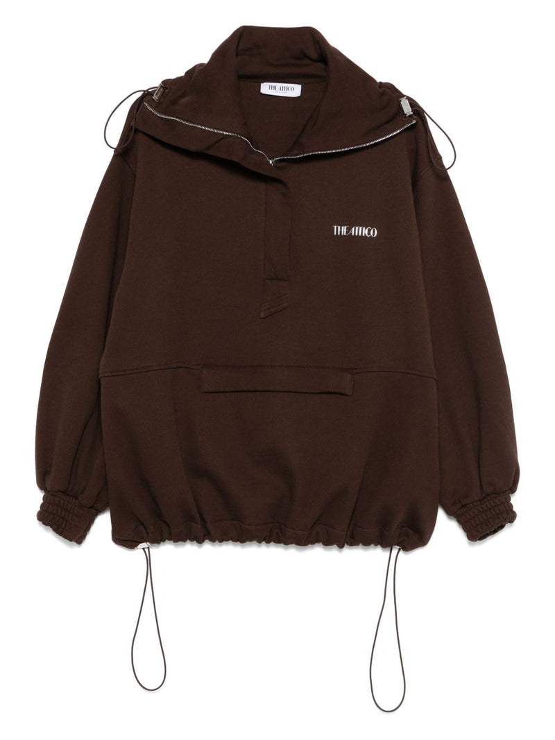 The Attico Logo cotton sweatshirt | Urbalenti™ NYC