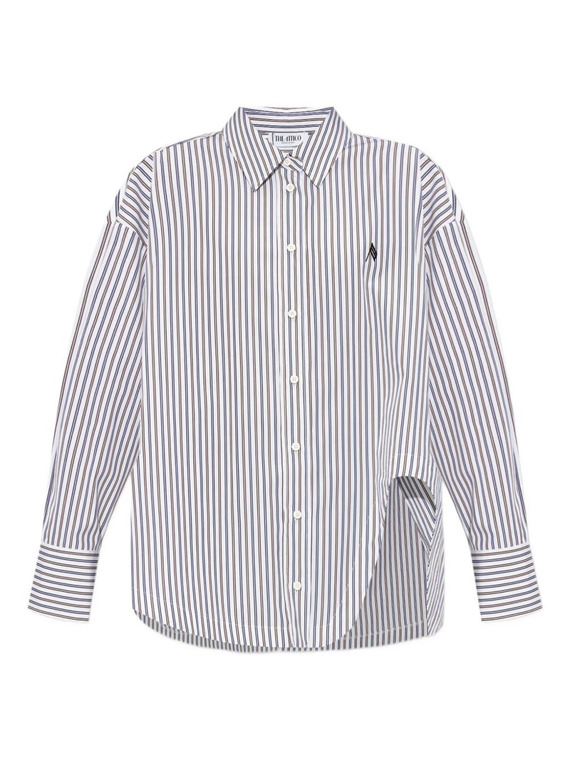 The Attico Striped cotton shirt | Urbalenti™ NYC