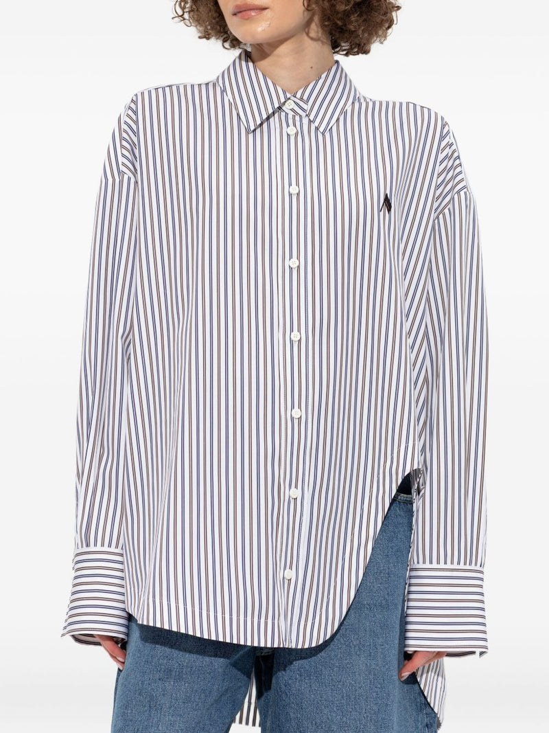 The Attico Striped cotton shirt | Urbalenti™ NYC
