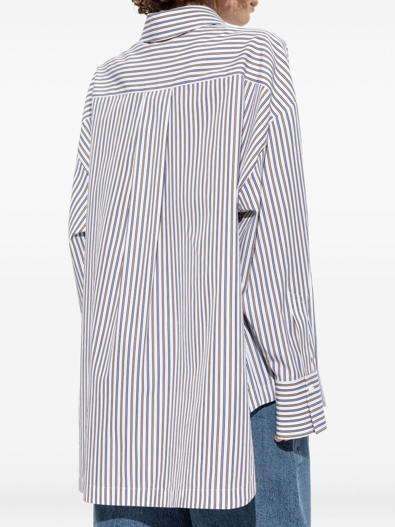 The Attico Striped cotton shirt | Urbalenti™ NYC