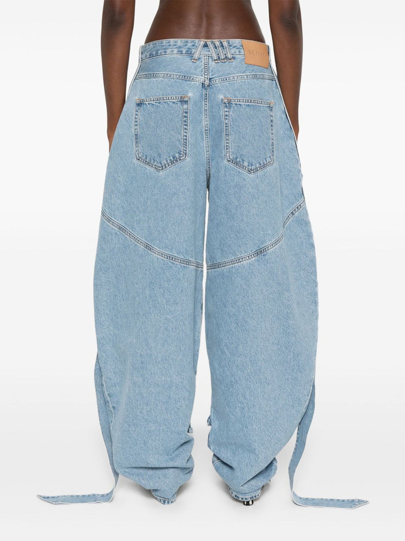 The Attico Wide-leg denim jeans | Urbalenti™ NYC