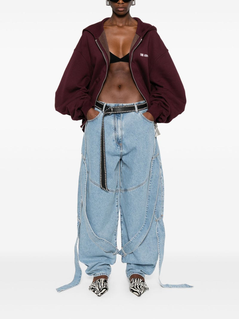 The Attico Wide-leg denim jeans | Urbalenti™ NYC