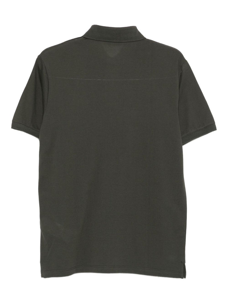 Emporio Armani Embroidered-detail polo shirt | Urbalenti™ NYC