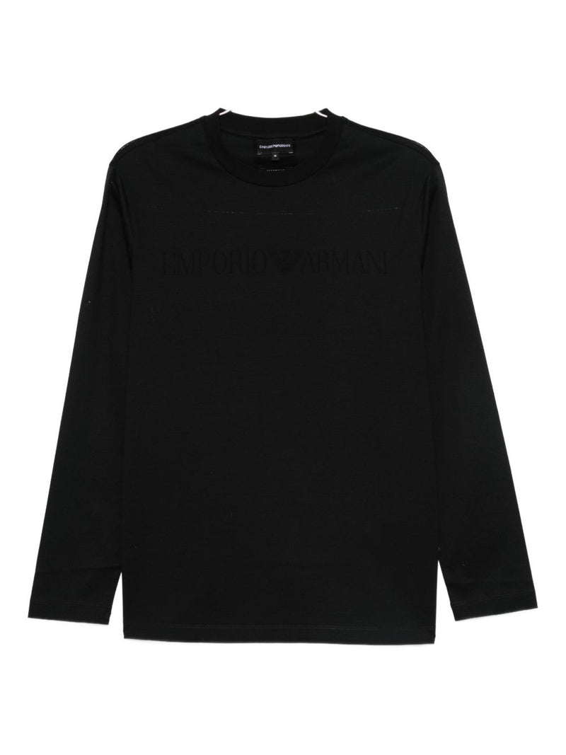 Emporio Armani Long-sleeved cotton T-shirt | Urbalenti™ NYC