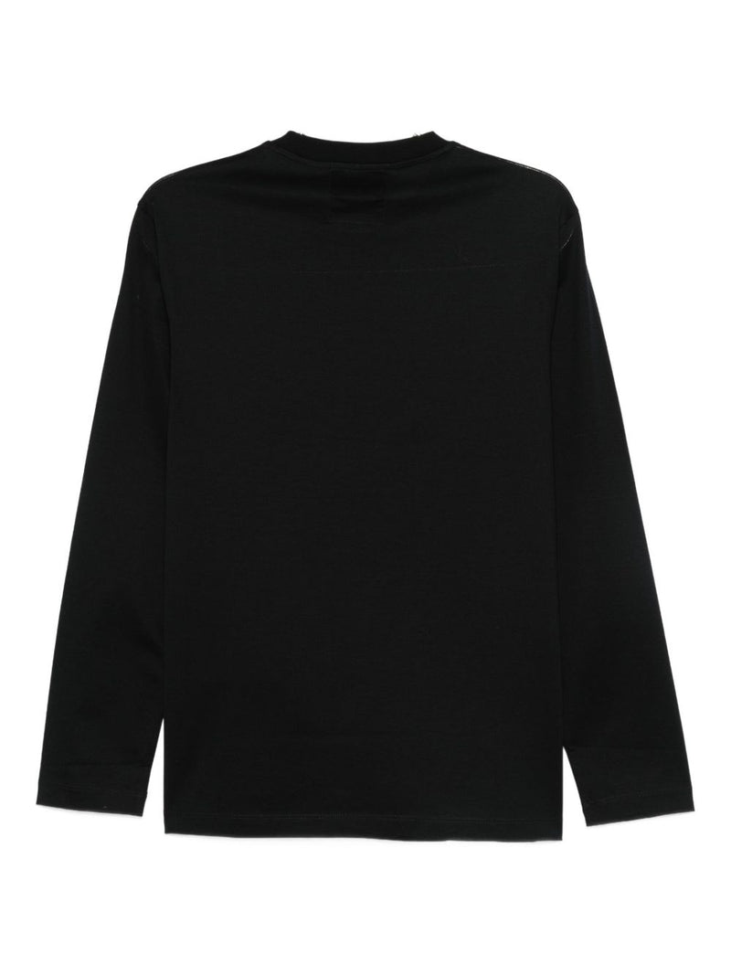 Emporio Armani Long-sleeved cotton T-shirt | Urbalenti™ NYC