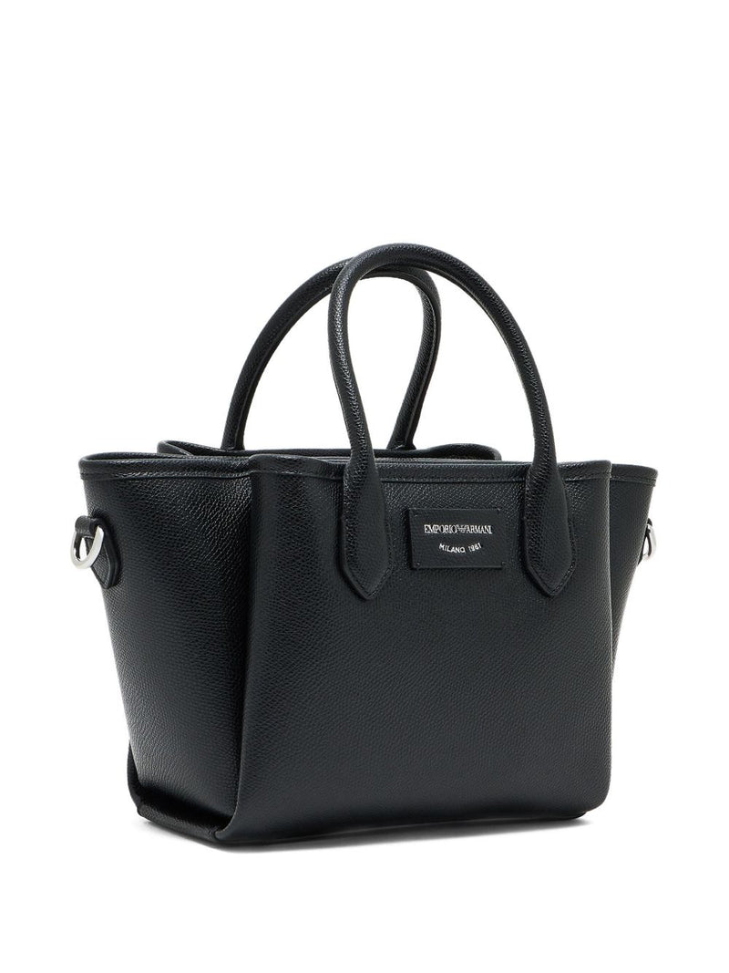 Emporio Armani Small shopper with palmellato finish - UNI | Urbalenti |... | Urbalenti™ NYC