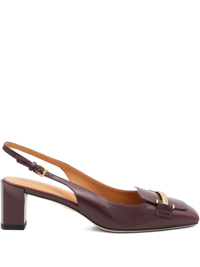 Zapatos de tacón Tod'S Barretta 40 de cuero con tira trasera | URBALENTI™