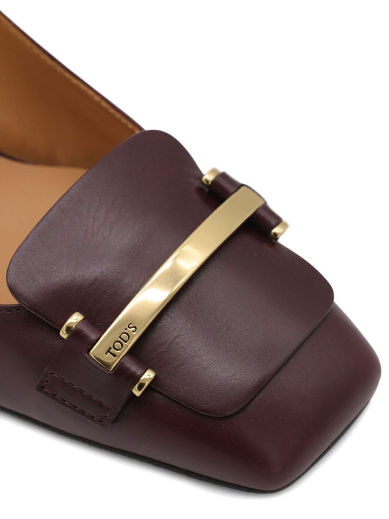 Zapatos de tacón Tod'S Barretta 40 de cuero con tira trasera | URBALENTI™