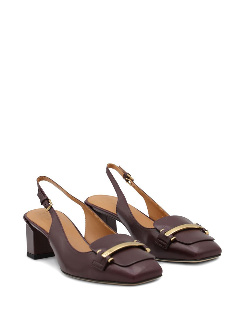 Zapatos de tacón Tod'S Barretta 40 de cuero con tira trasera | URBALENTI™