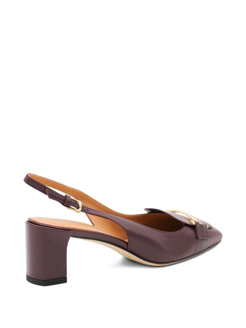 Zapatos de tacón Tod'S Barretta 40 de cuero con tira trasera | URBALENTI™