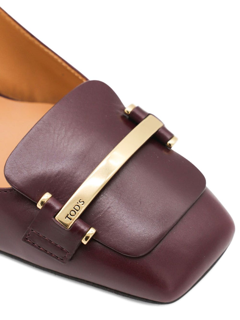 Zapatos de tacón Tod'S Barretta 40 de cuero con tira trasera | URBALENTI™