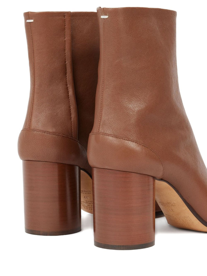 Maison Margiela Tabi Ankle Boots - Brown Leather | Urbalenti | Urbalenti... | Urbalenti™ NYC
