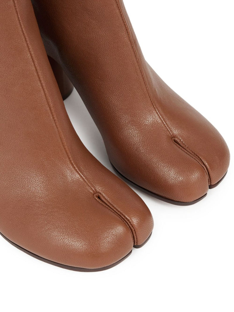 Maison Margiela Tabi Ankle Boots - Brown Leather | Urbalenti | Urbalenti... | Urbalenti™ NYC