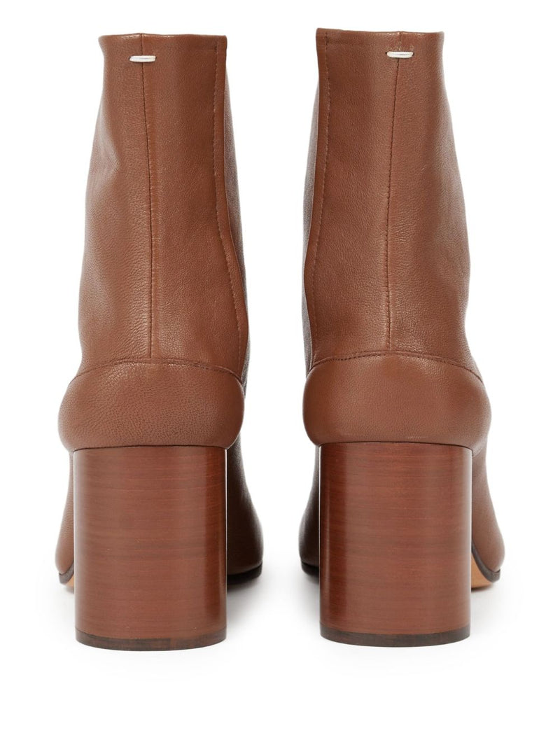 Maison Margiela Tabi Ankle Boots - Brown Leather | Urbalenti | Urbalenti... | Urbalenti™ NYC