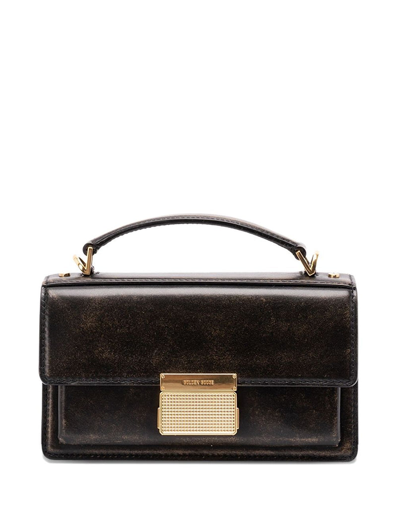 Golden Goose Venezia Bag in boarded leather with gold details | Urbalent... | Urbalenti™ NYC