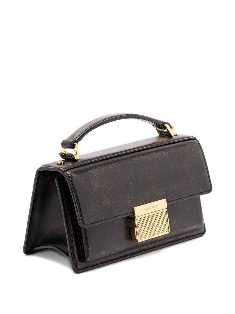 Golden Goose Venezia Bag in boarded leather with gold details | Urbalent... | Urbalenti™ NYC