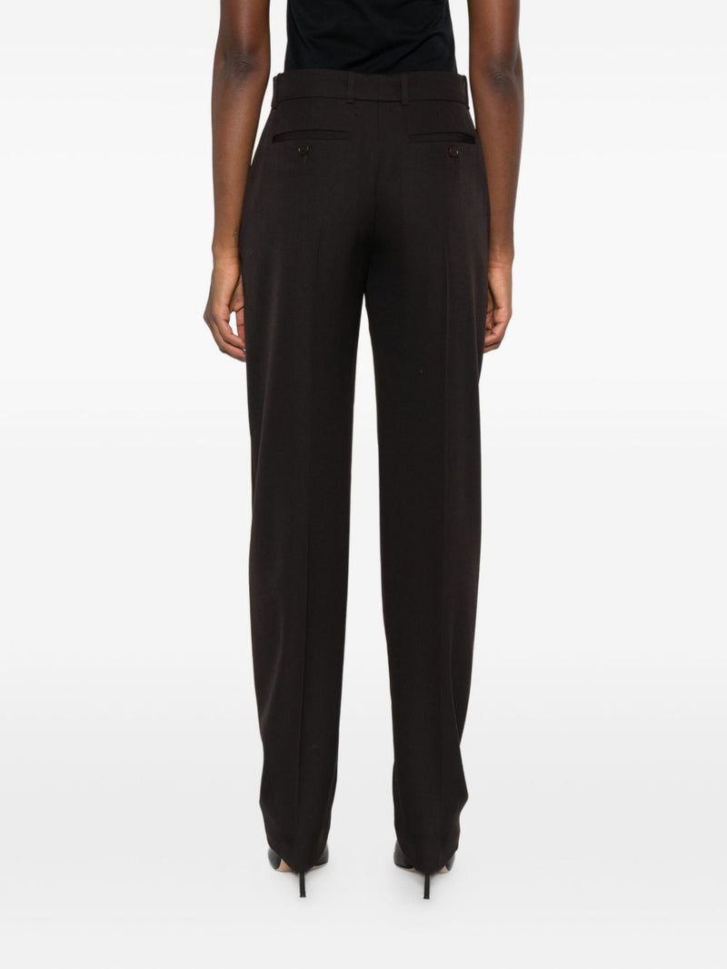 Alexander McQueen Pressed-crease tailored trousers | U... | Urbalenti™ NYC