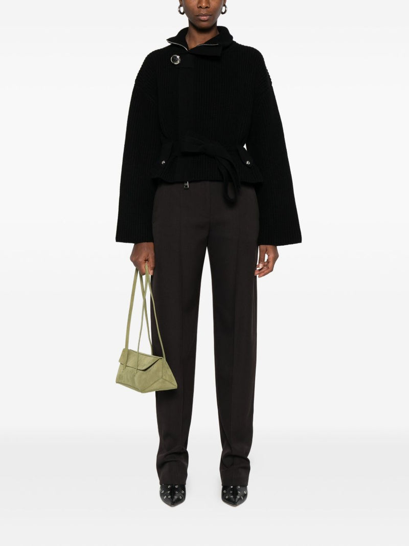 Alexander McQueen Pressed-crease tailored trousers | U... | Urbalenti™ NYC