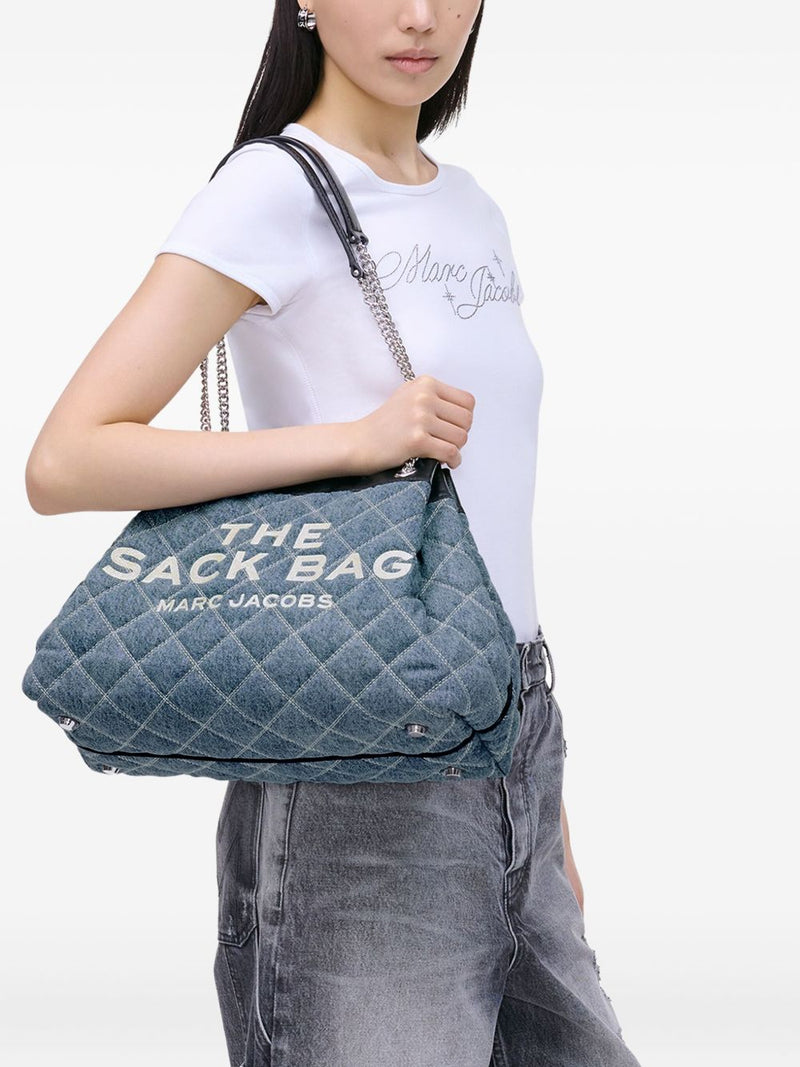 Marc Jacobs The Quilted Denim Large Chain Sack Bag | Urbalenti | Urbalen... | Urbalenti™ NYC