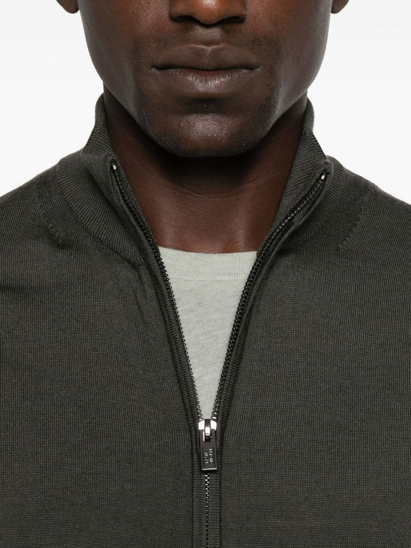 Emporio Armani Zip-up sweater | Urbalenti™ NYC