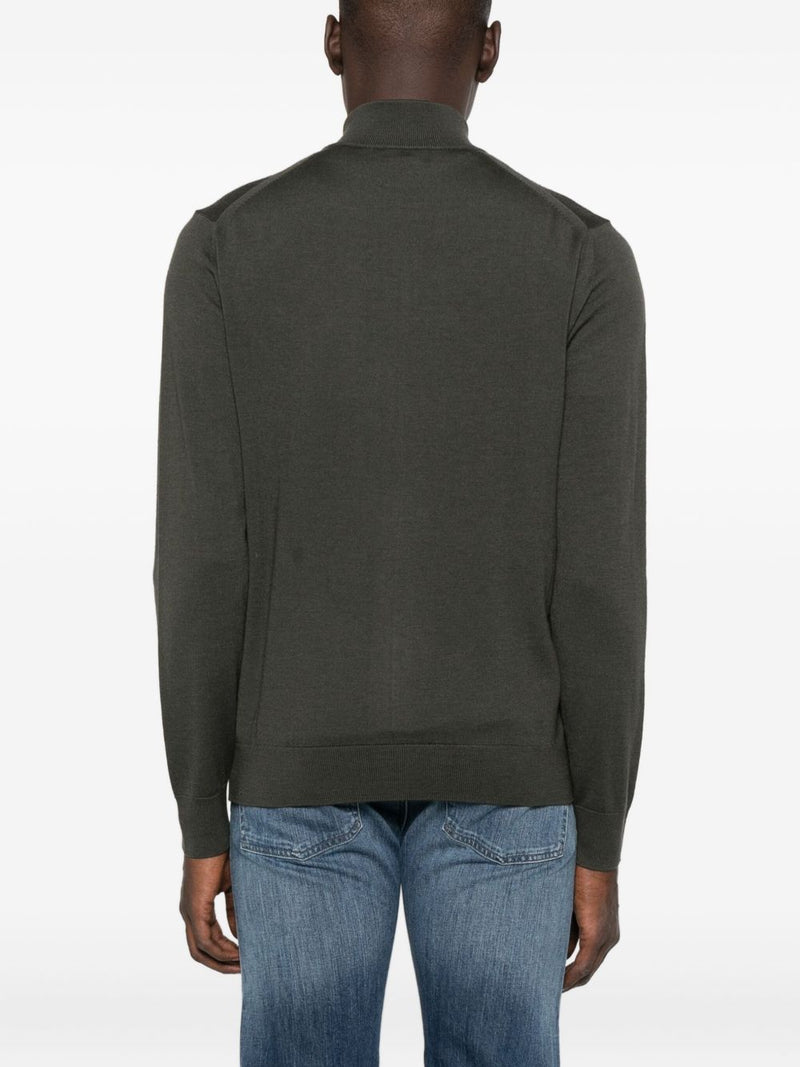 Emporio Armani Zip-up sweater | Urbalenti™ NYC