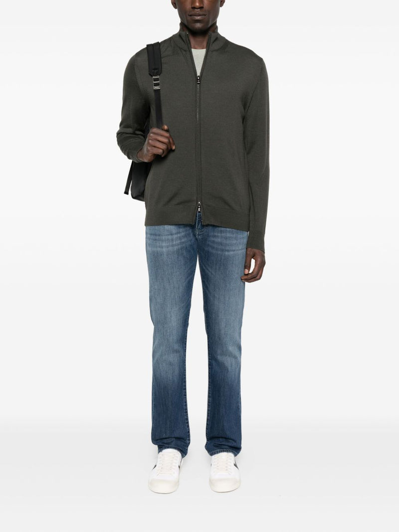 Emporio Armani Zip-up sweater | Urbalenti™ NYC