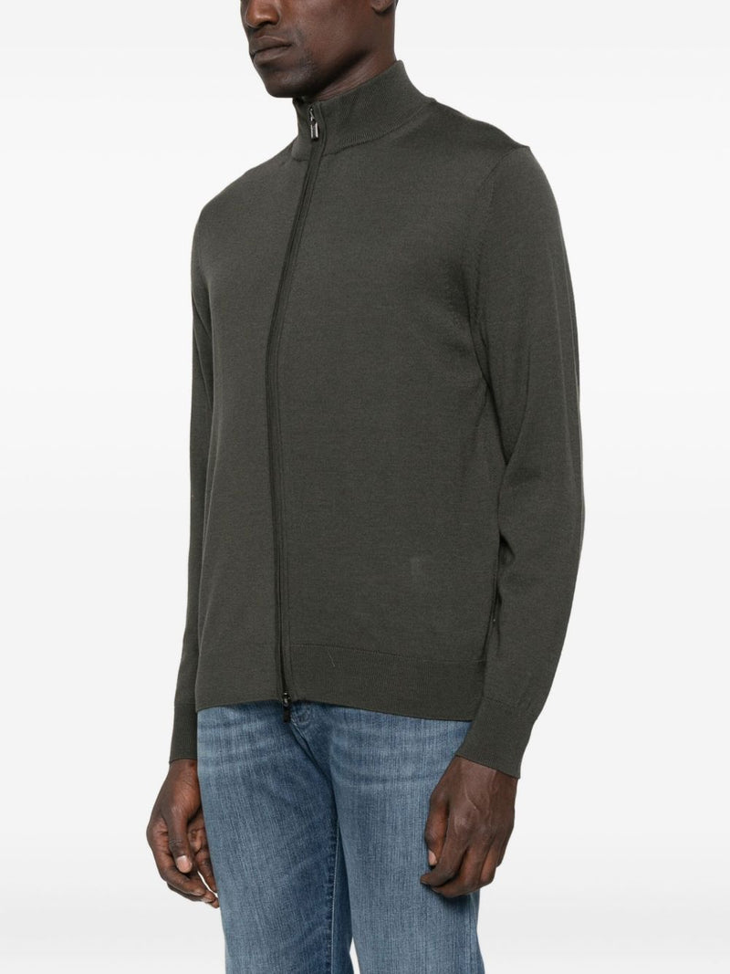 Emporio Armani Zip-up sweater | Urbalenti™ NYC