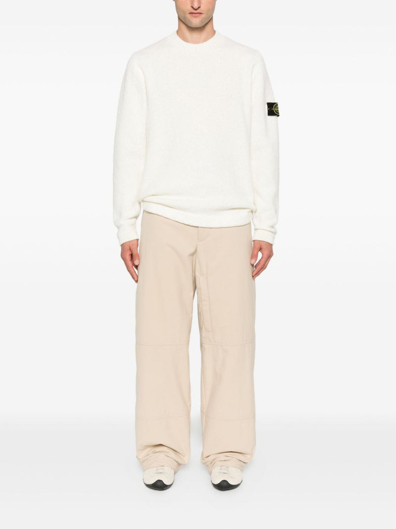 Stone Island Wool blend crewneck sweater | Urbalenti™ NYC