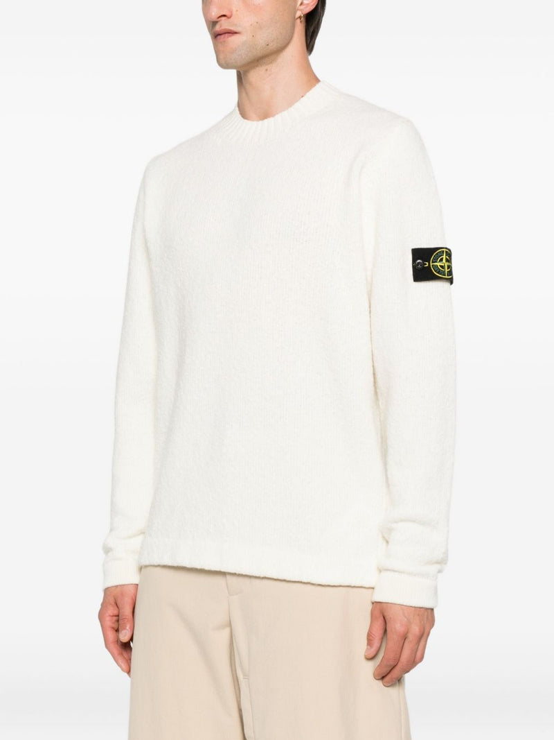 Stone Island Wool blend crewneck sweater | Urbalenti™ NYC