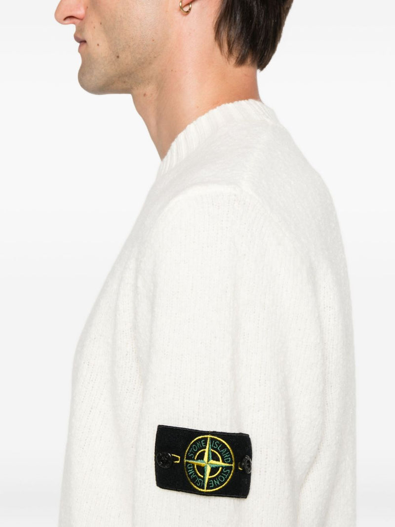 Stone Island Wool blend crewneck sweater | Urbalenti™ NYC