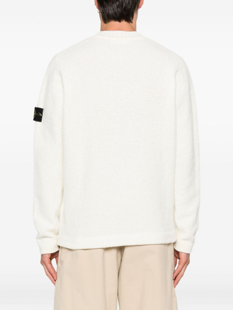 Stone Island Wool blend crewneck sweater | Urbalenti™ NYC