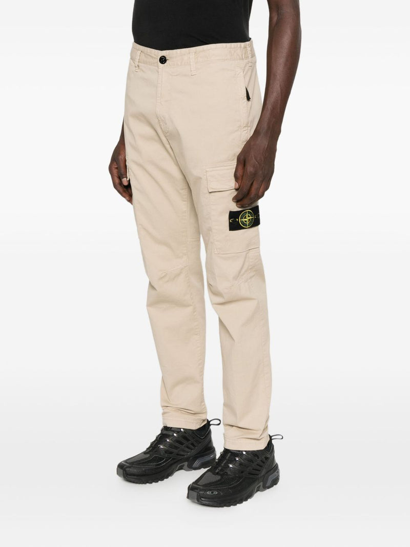 Stone Island Cotton cargo trousers - Beige Cotton | URBALENTI™