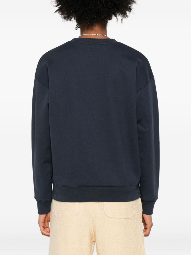 Maison Kitsuné Maison Kitsuné Fox-embroidered cotton sweatshirt