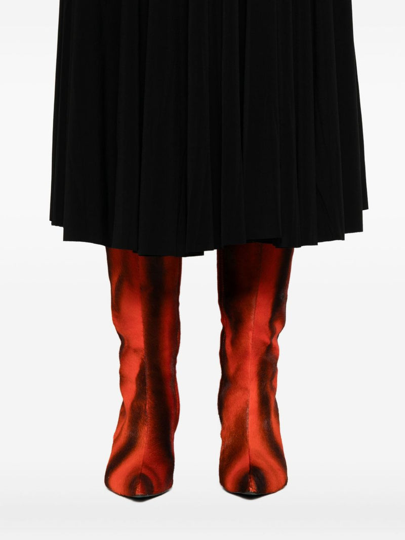 Norma Kamali Norma Kamali Pleated midi skirt