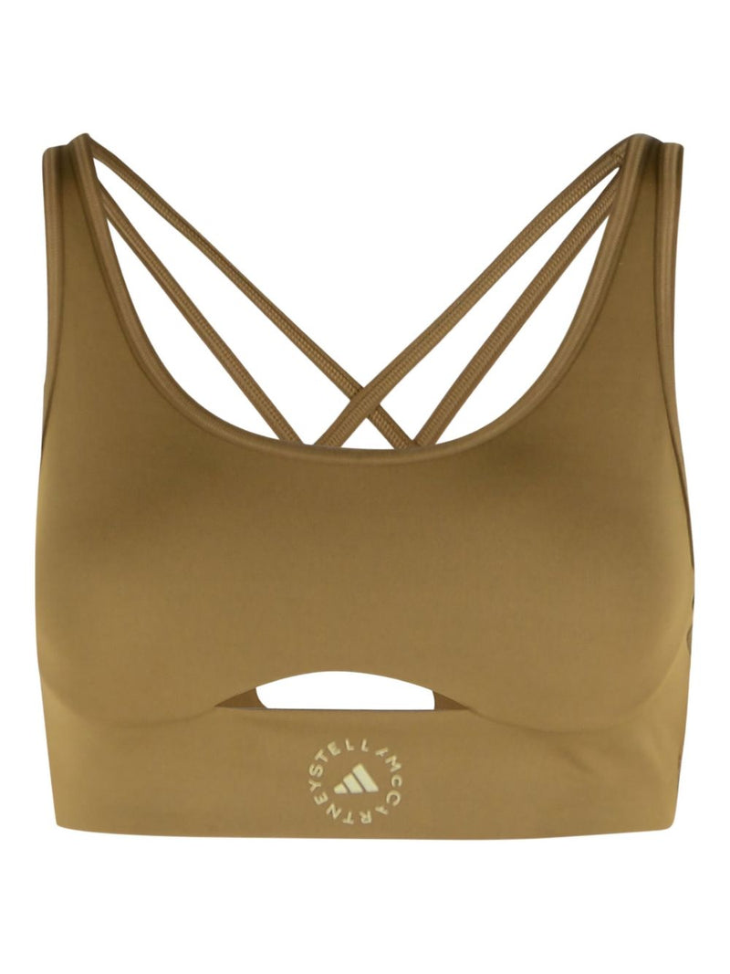 Adidas By Stella McCartney Logo gym bra | Urbalenti™ NYC