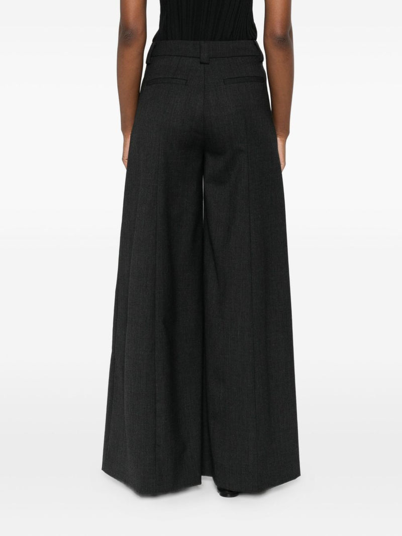 THE LATEST THE LATEST Thelatest Alma wool blend wide-leg trousers