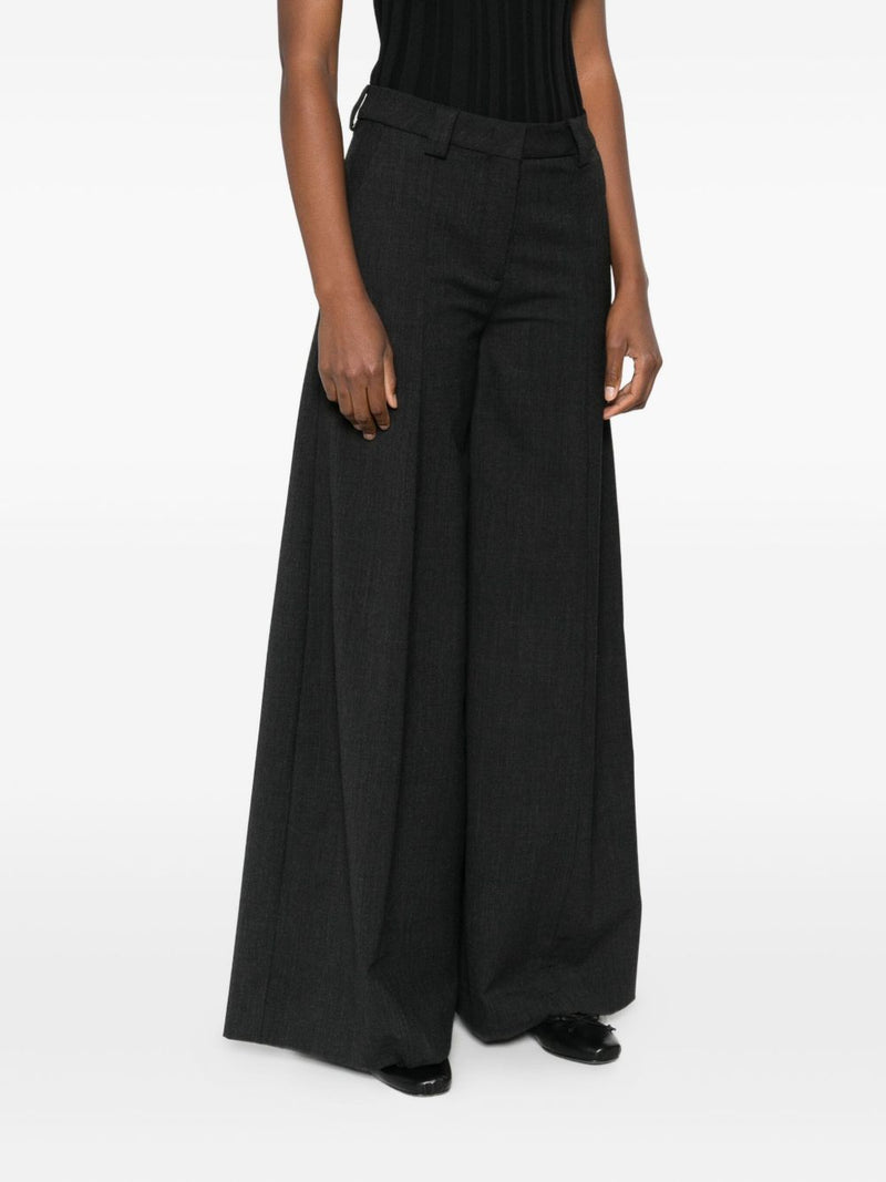 THE LATEST THE LATEST Thelatest Alma wool blend wide-leg trousers