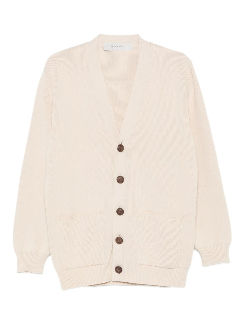 Golden Goose Cotton v-necked cardigan | Urbalenti™ NYC