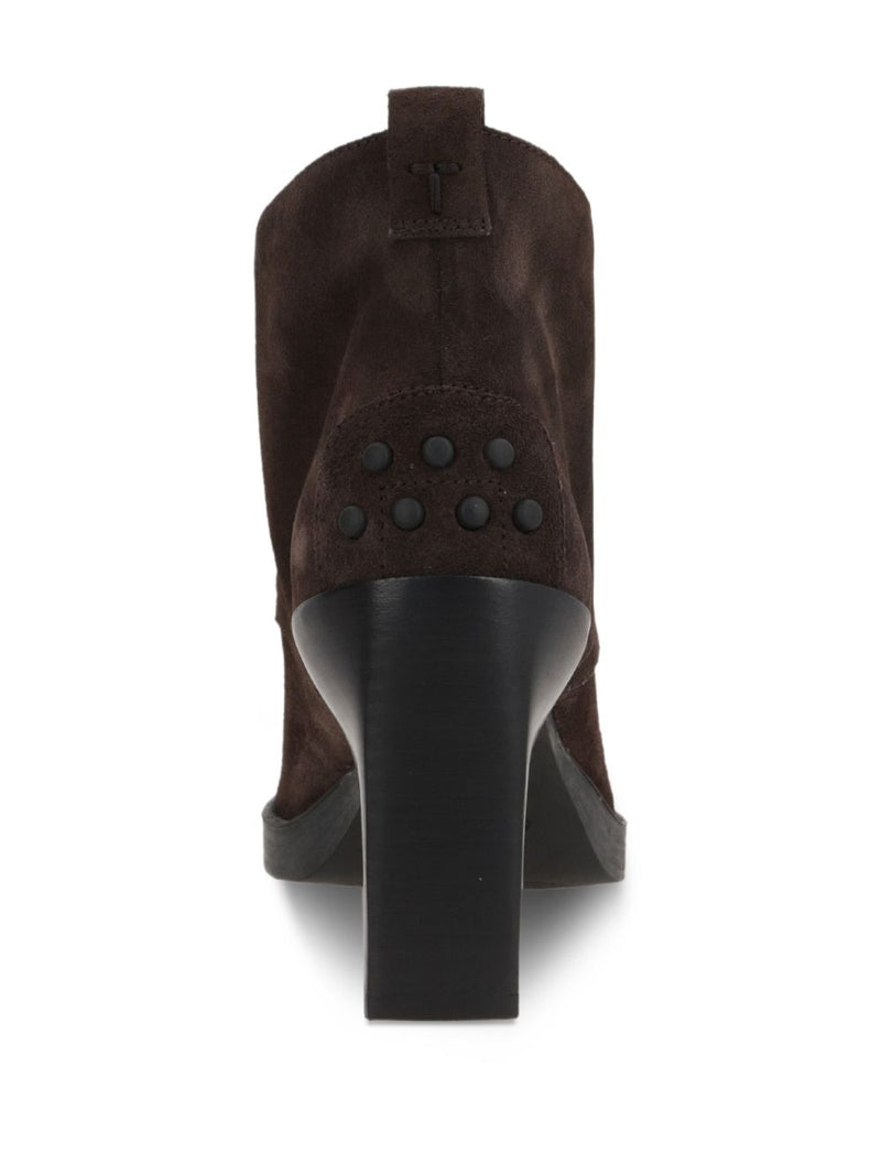 Tod'S Suede lace-up ankle boots - Brown Round Toe | Urbalenti | Urbalent... | Urbalenti™ NYC