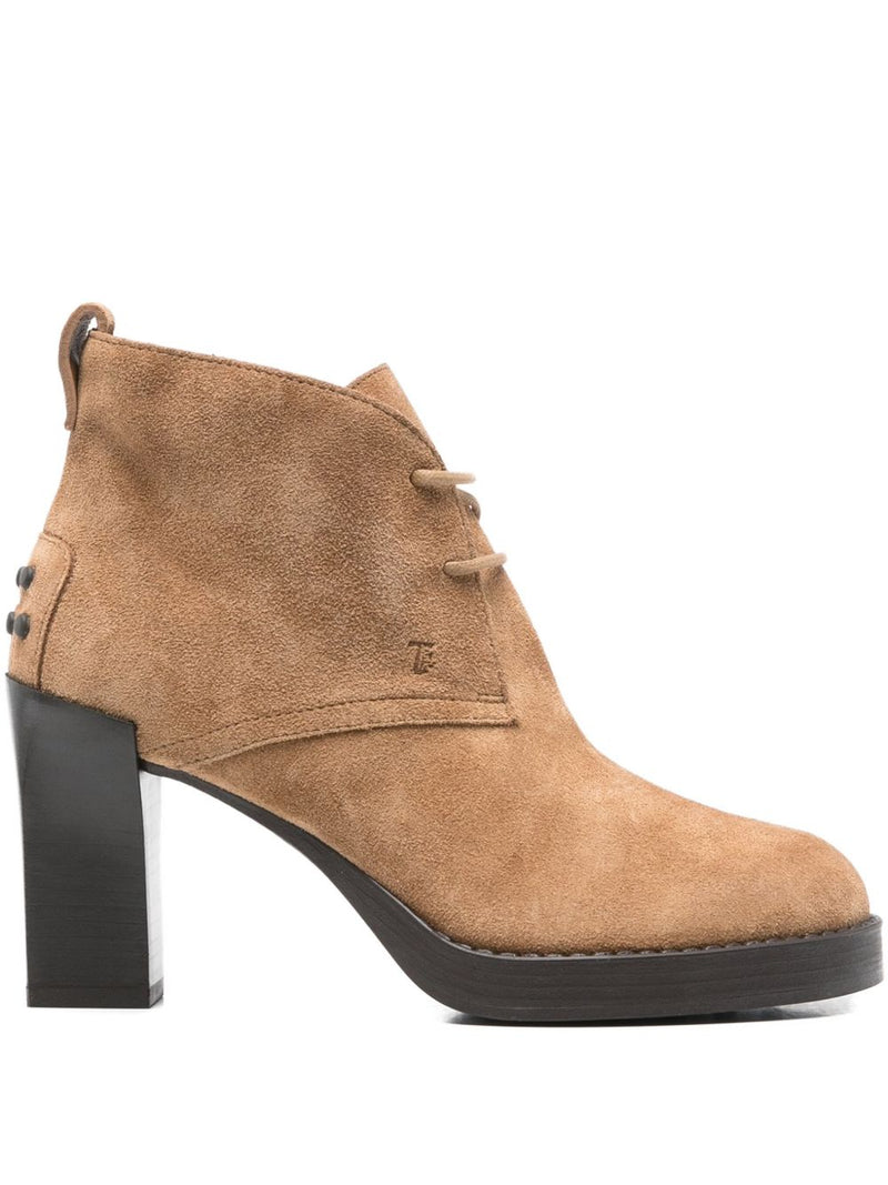 Tod'S Suede lace-up ankle boots - Brown Suede - Style 6-AI25 | Urbalenti... | Urbalenti™ NYC