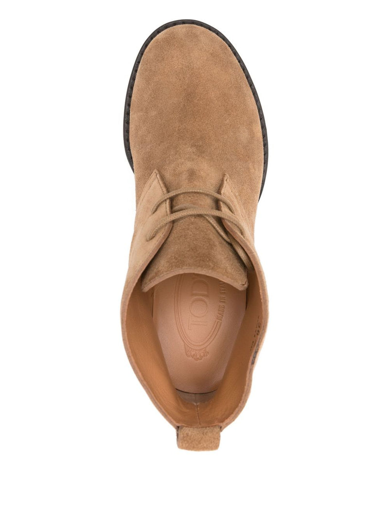 Tod'S Suede lace-up ankle boots - Brown Suede - Style 6-AI25 | Urbalenti... | Urbalenti™ NYC