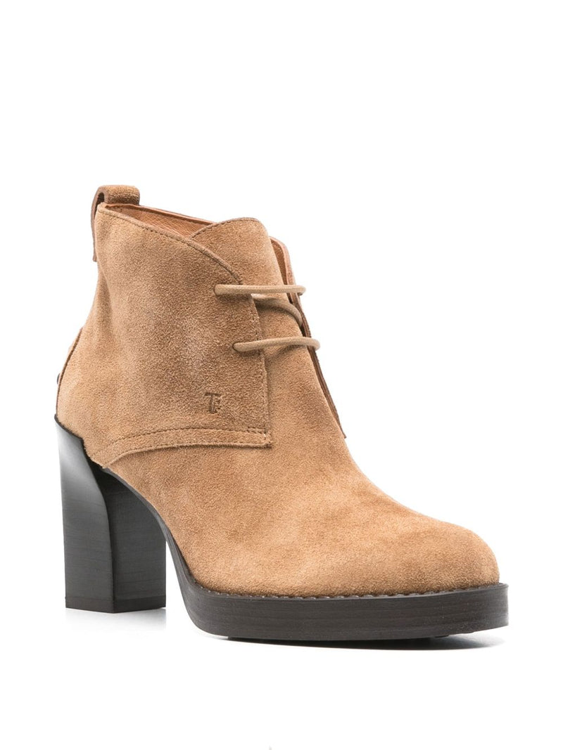 Tod'S Suede lace-up ankle boots - Brown Suede - Style 6-AI25 | Urbalenti... | Urbalenti™ NYC